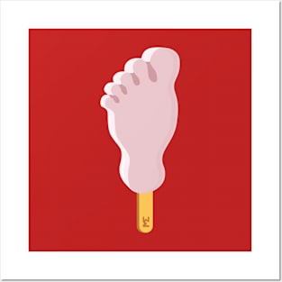 Funny Feet Ice Lolly Posters and Art